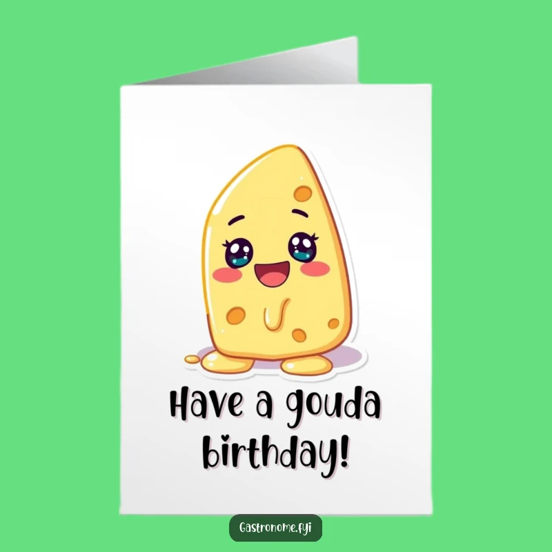 Free Printable Birthday Card: Funny Melting Cheese, Hilarious DIY Downloadable Gift