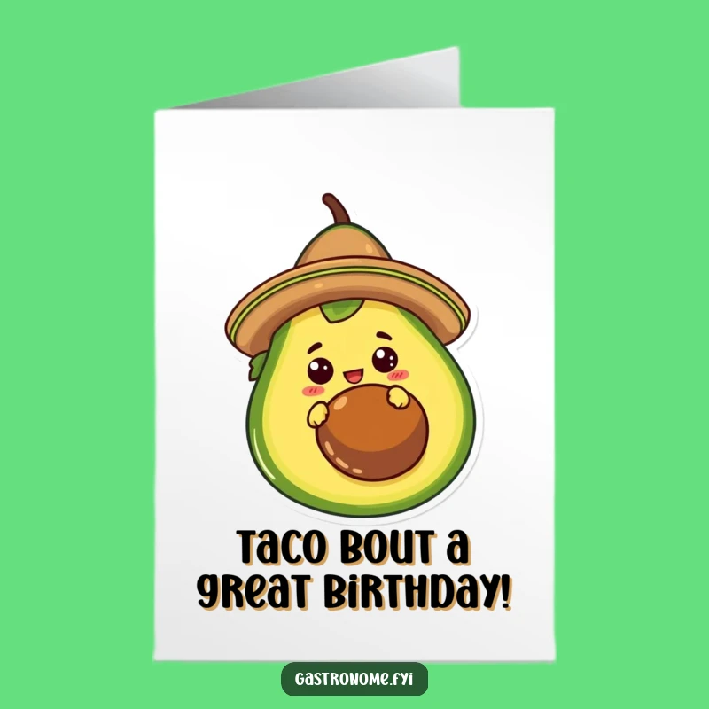 Free Printable Birthday Card: Taco Peeking Fun! Downloadable Funny Gift.
