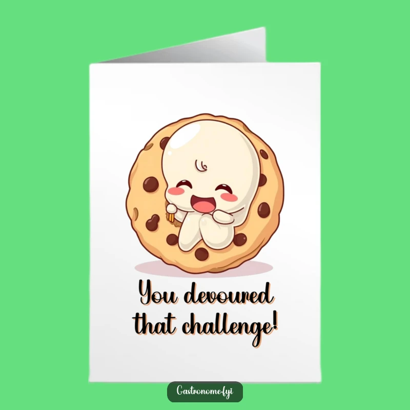 Free Printable Congrats Card: Jelly & Giant Cookie - Fun Downloadable Celebration