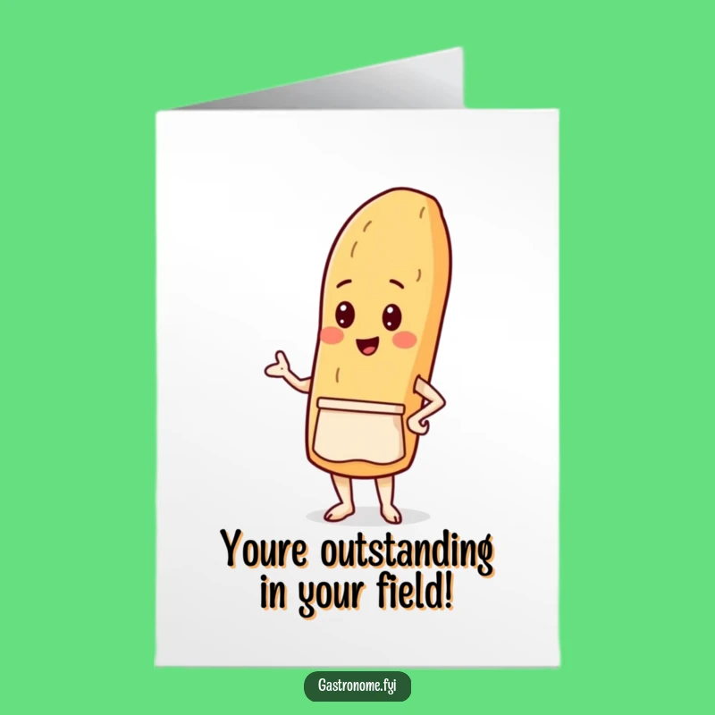 Free Printable Congrats Card: Proud Baguette Baker - Funny Downloadable!