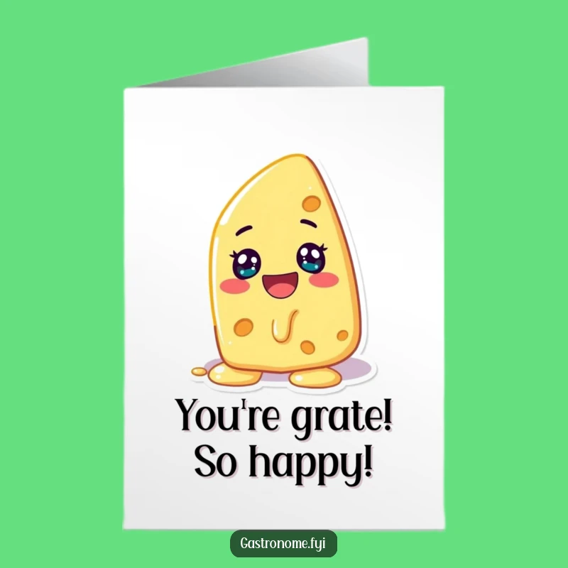 Free Printable Congrats Card: Hilarious Melting Cheese, Perfect DIY Downloadable Gift