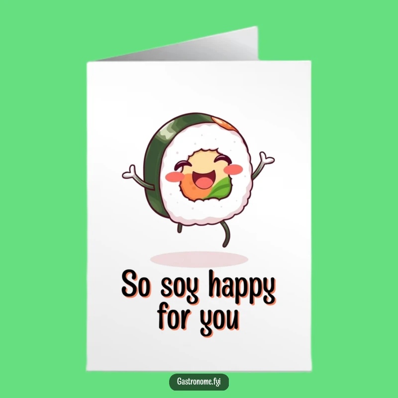 Free Printable Sushi Thank You Card: Humorous Downloadable Gift for Delicious Gratitude