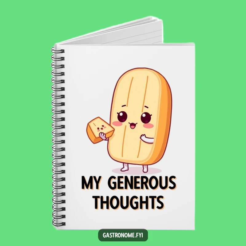 Funny Baguette Slice Notebook: Jot Down Generous Ideas - Perfect Funny Gift