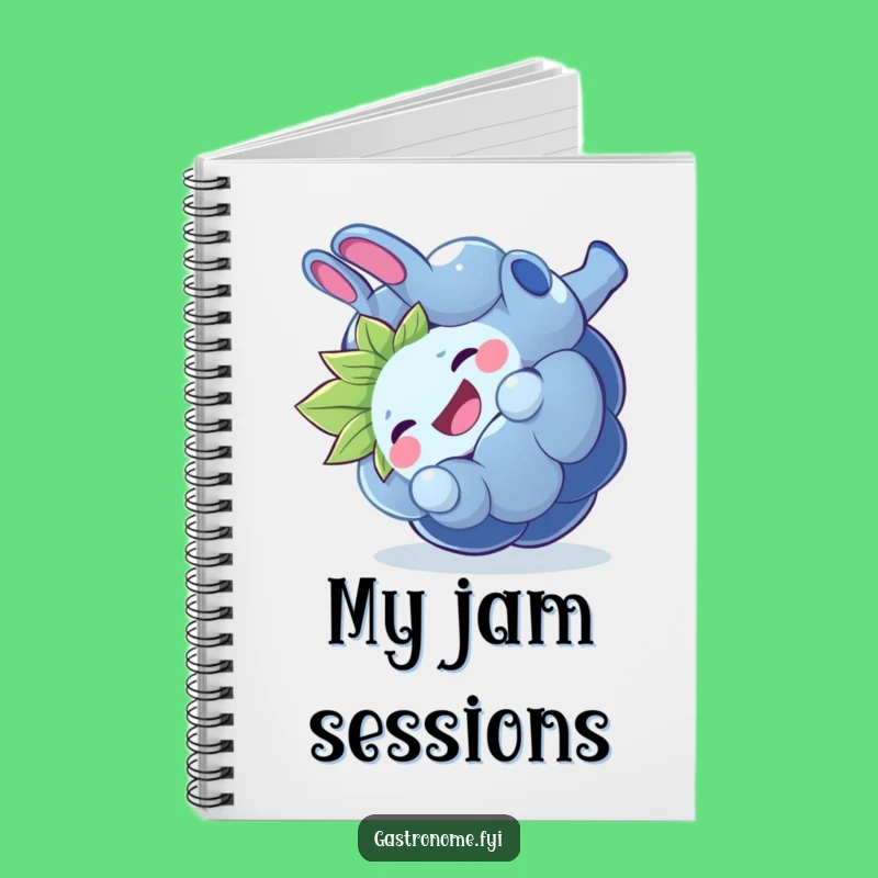 Funny Giggling Blueberry Notebook, Journal for Playful Minds