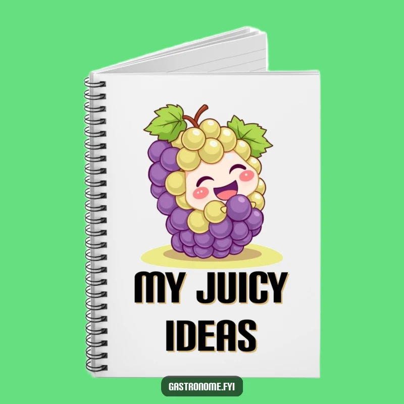 Funny Grape Rolling Notebook - Humorous Journal for Creative & Playful Ideas