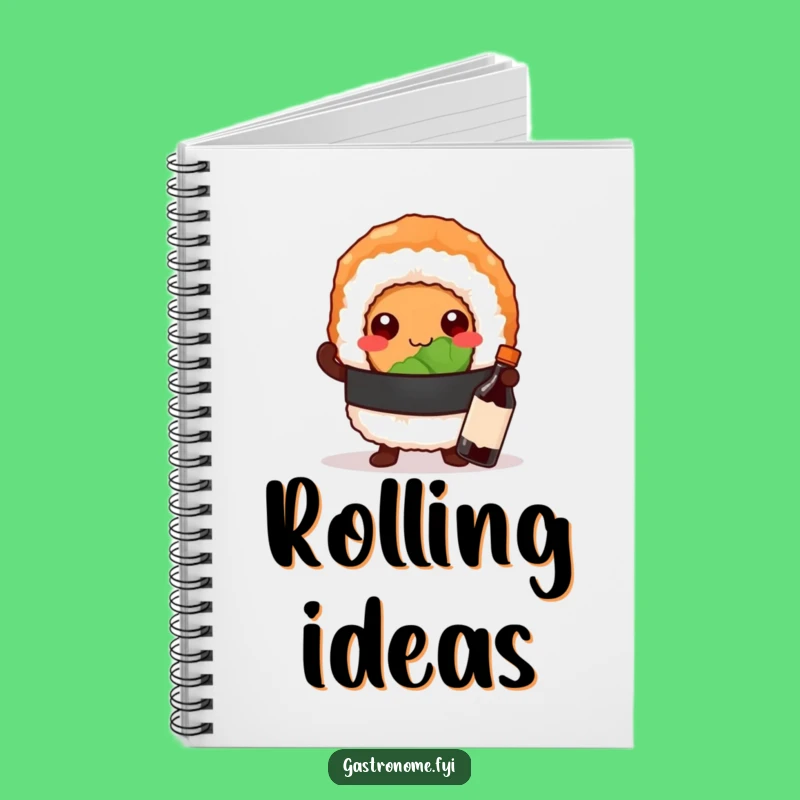 Funny Sushi Roll Notebook - Jot Down Bold Ideas