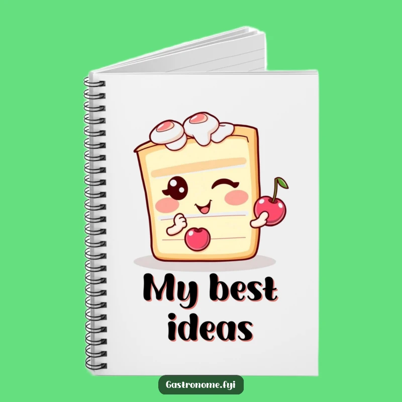 Funny Winking Cake Notebook - Jot Down Ideas with a Sweet Funny Gift