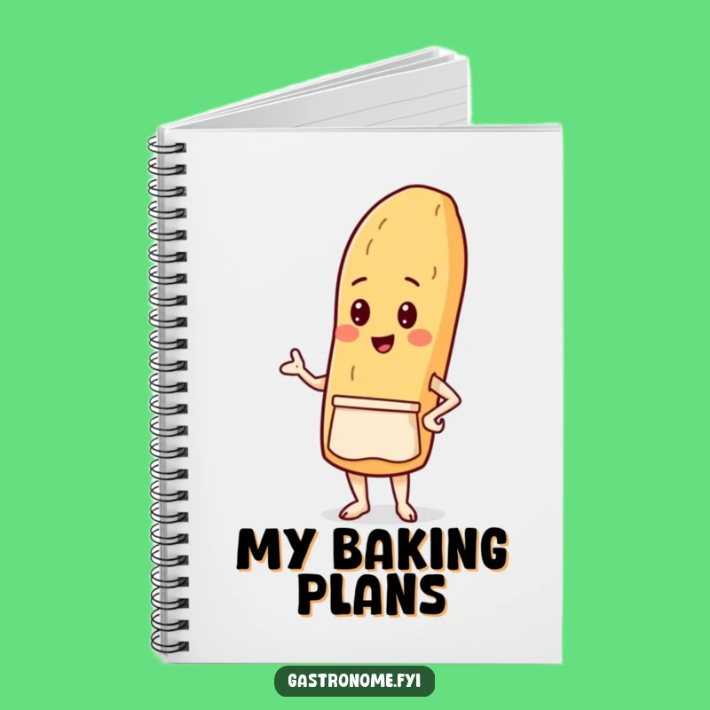 Funny Baguette Baker Notebook: Journal, Perfect Funny Gift for Writers