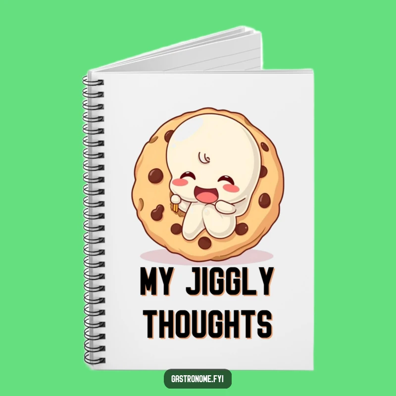 Funny Jelly Character Cookie Bite Notebook - Journal Your Sweetest Thoughts