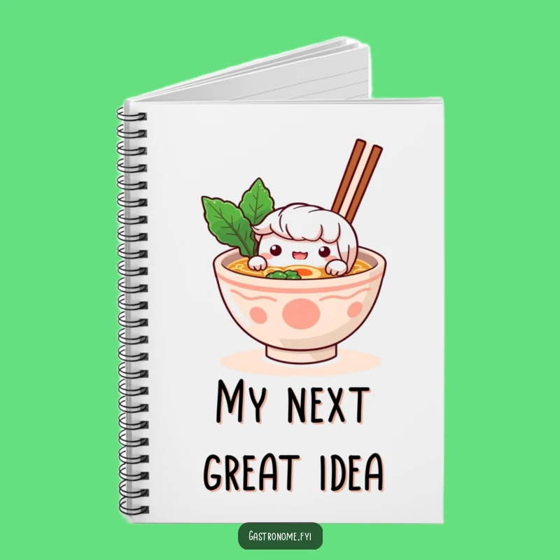 Funny Ramen Peek Notebook: Jot Down Curious Ideas - Perfect Funny Gift