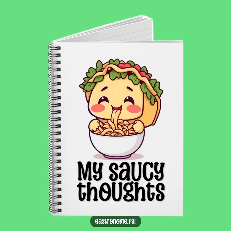 Funny Taco Pasta Notebook - Perfect for Recipe Ideas & Foodie Notes