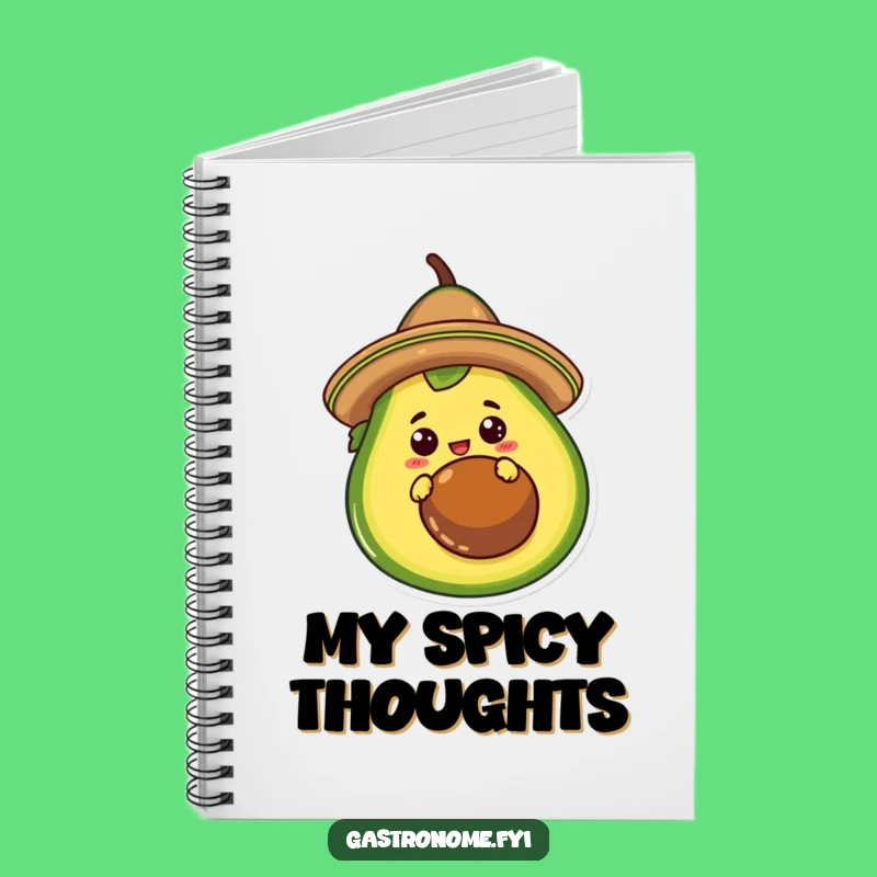 Funny Taco Avocado Notebook: Curious Character for Notes, Perfect Humorous Journal