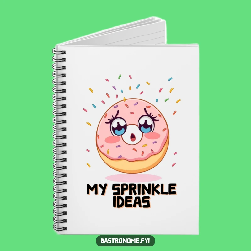 Funny Surprised Donut Notebook - Jot Down Sweet Ideas with this Funny Gift
