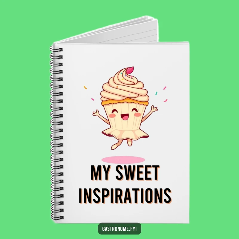 Funny Sprinkle Pirouette Notebook - Perfect for Sweet Ideas
