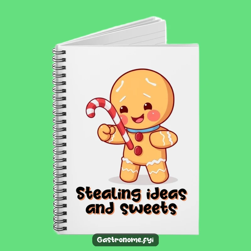 Funny Gingerbread Man Notebook: Plan Your Holiday Capers, Perfect Funny Gift