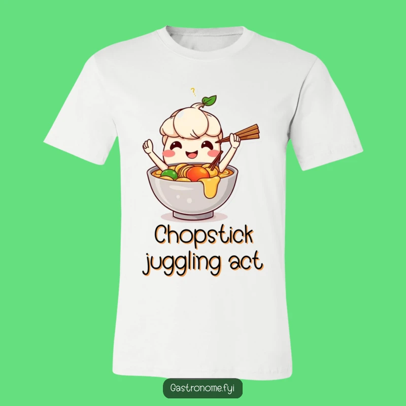 Funny Ramen Juggling T-Shirt: Show Off Your Noodle Skills!