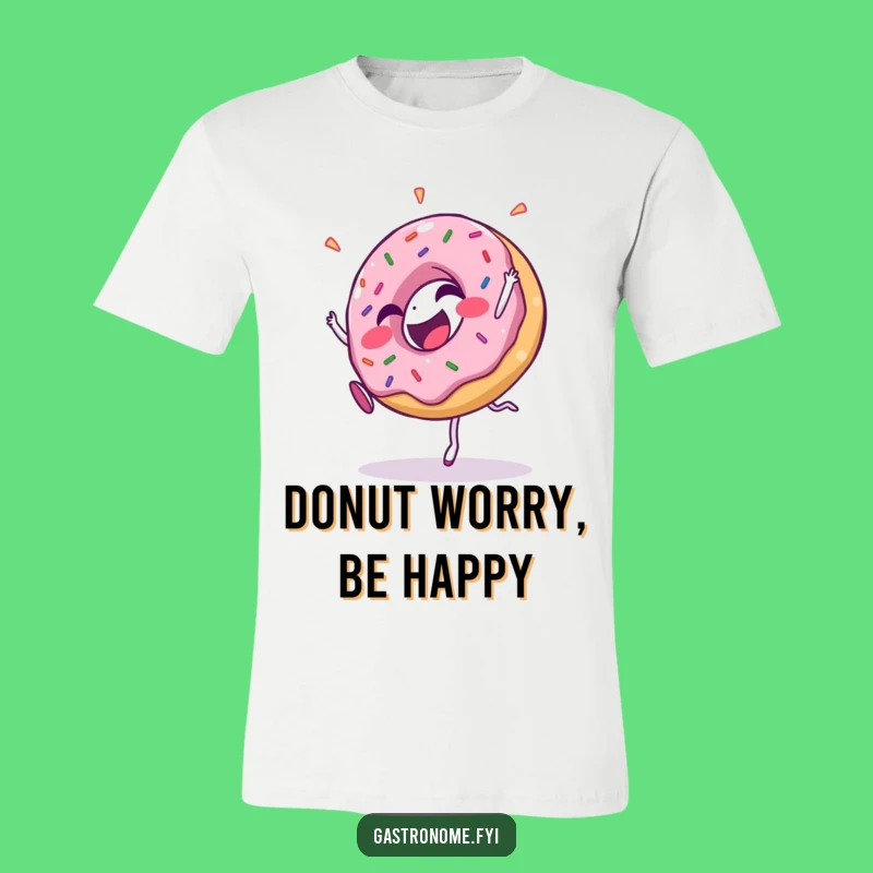 Funny Donut Cartwheel T-Shirt - Sprinkled with Laughter Apparel Gift