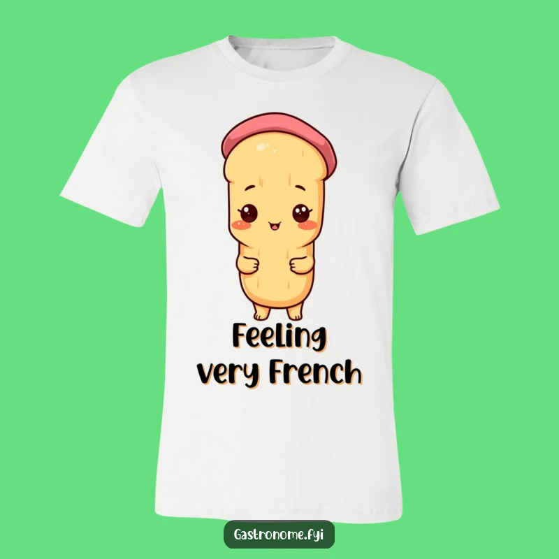 Funny Proud Baguette Beret T-Shirt - Wear Your French Style