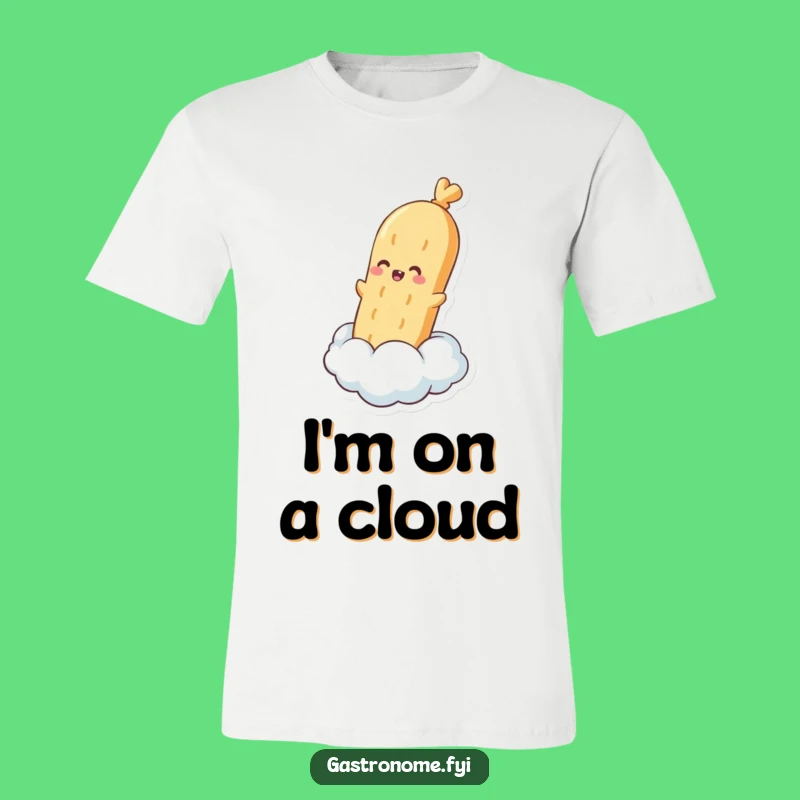 Funny Baguette Cloud T-Shirt: Floating Bread Joy, Ideal Funny Gift Tee