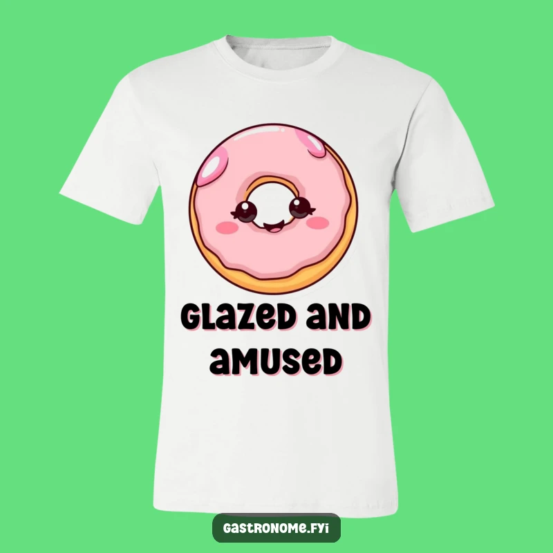 Funny Cheerful Donut T-Shirt: Joyful Treat Tee for Sweet Lovers