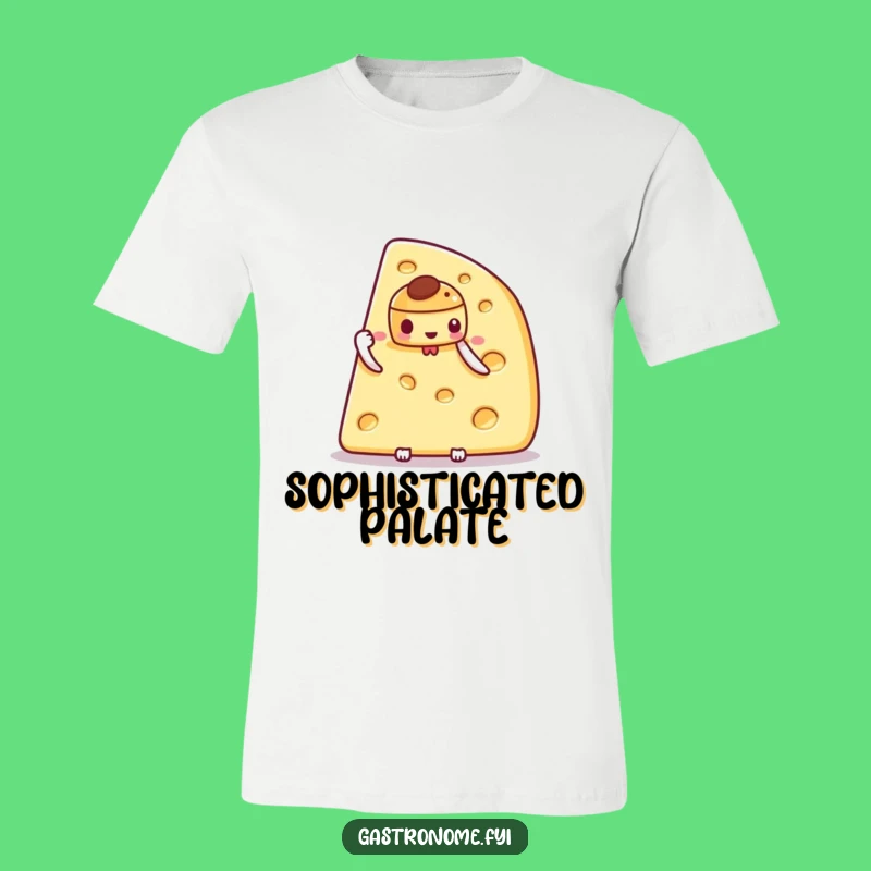 Funny Cheese & Pastry Tee: Show Your Sophisticated Foodie Humor
