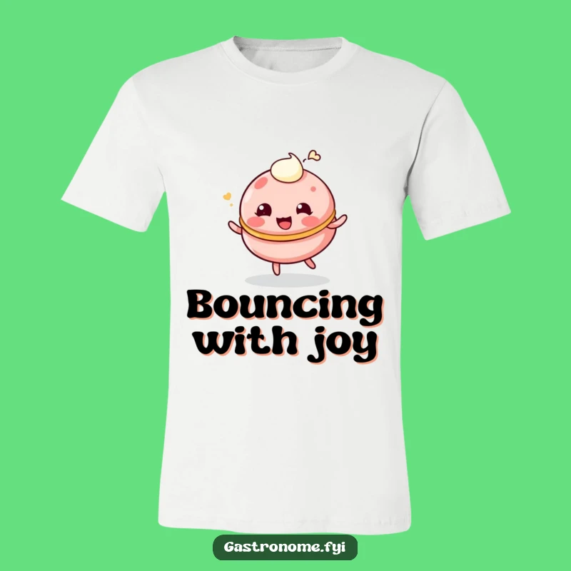 Funny Giggling Macaroon T-Shirt - Playful Dessert Apparel - Your Next Funny Gift