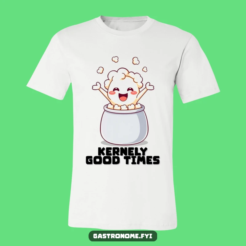 Funny Giggling Popcorn Kernel T-Shirt - Hilarious Snack Apparel Gift