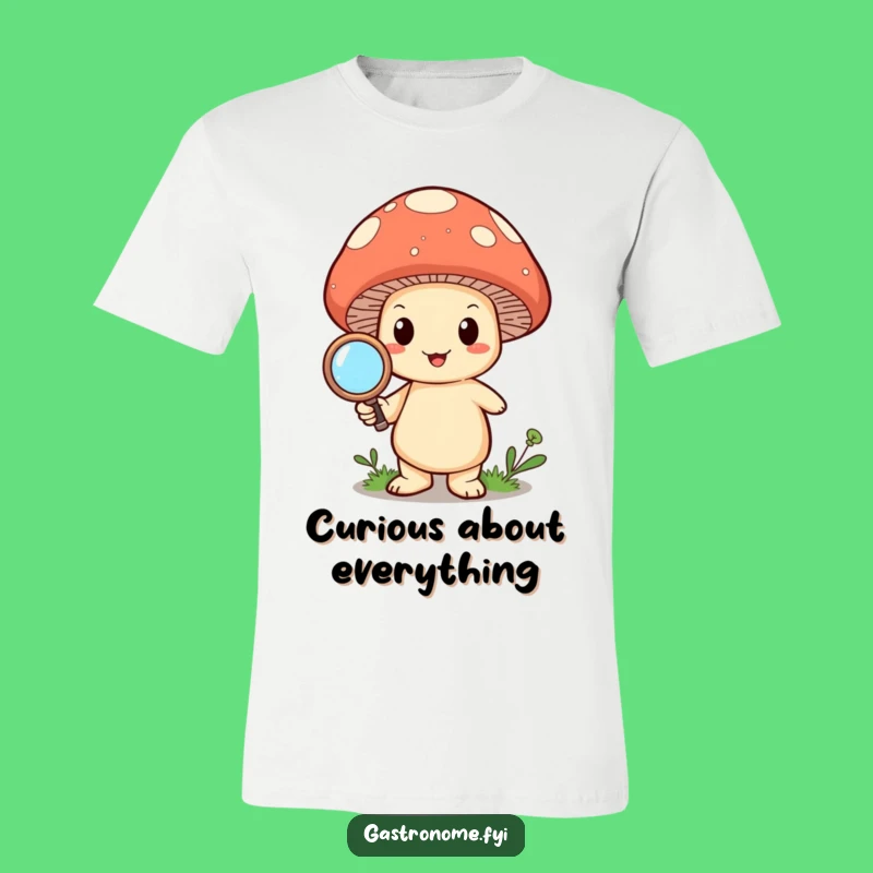 Funny Mushroom Magnify T-Shirt: Wear Your Curious, Playful Spirit