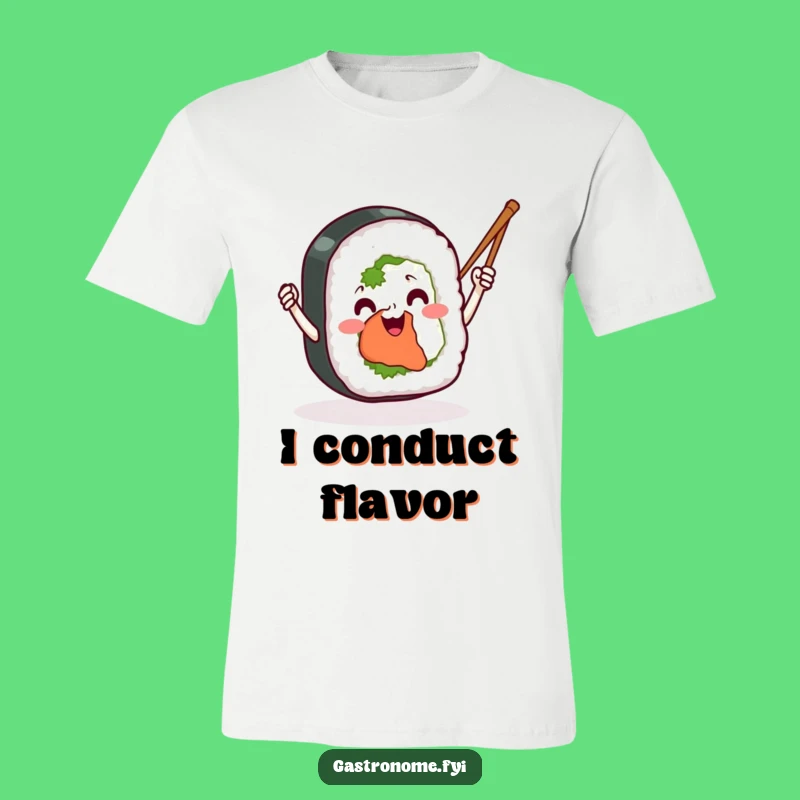 Funny Sushi Roll T-Shirt: Waving Chopsticks, Hilarious Foodie Apparel, Perfect Funny Gift