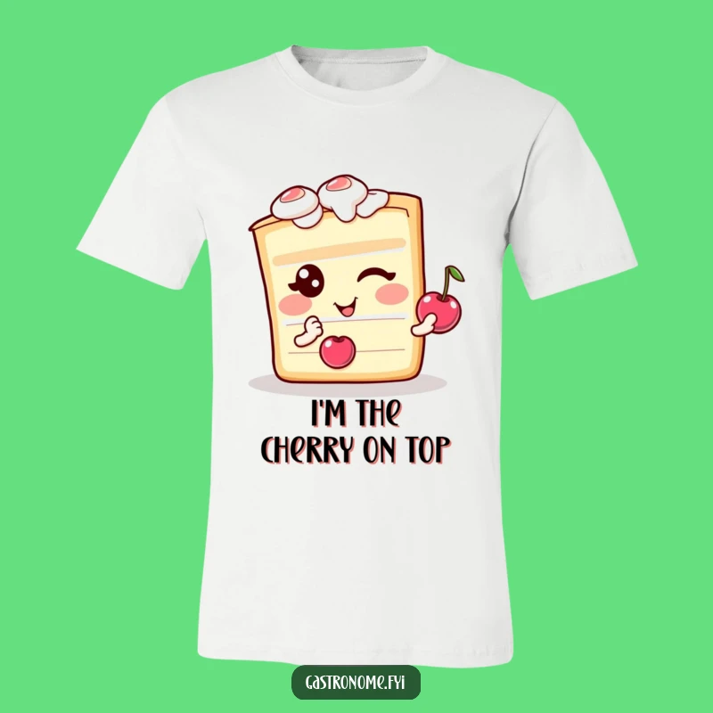 Funny Winking Cake T-Shirt - Hilarious Dessert Apparel for a Sweet Funny Gift