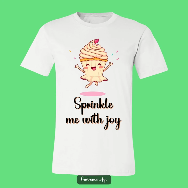 Funny Sprinkle Pirouette T-Shirt - Playful Dessert Design