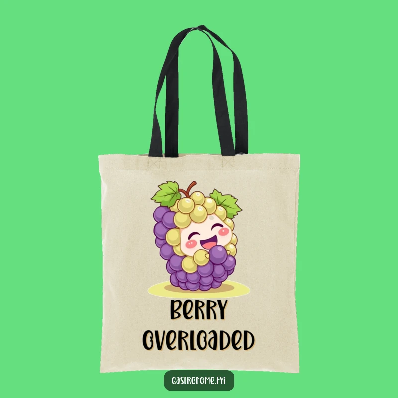 Funny Grape Rolling Tote Bag - Adorable & Humorous Character Bag for Daily Fun