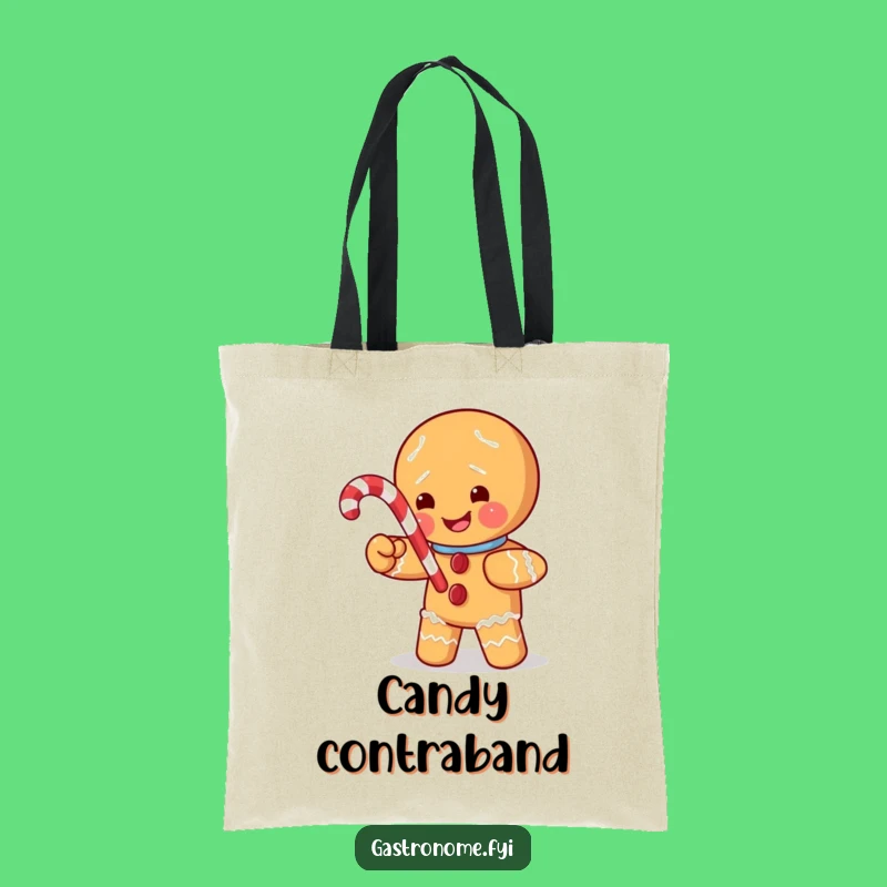 Funny Gingerbread Man Tote Bag: Carry Your Holiday Fun, Perfect Funny Gift Bag