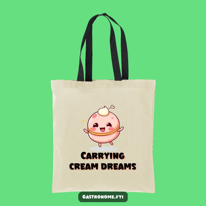 Funny Giggling Macaroon Tote Bag - Carry Your Fun with this Sweet Funny Gift