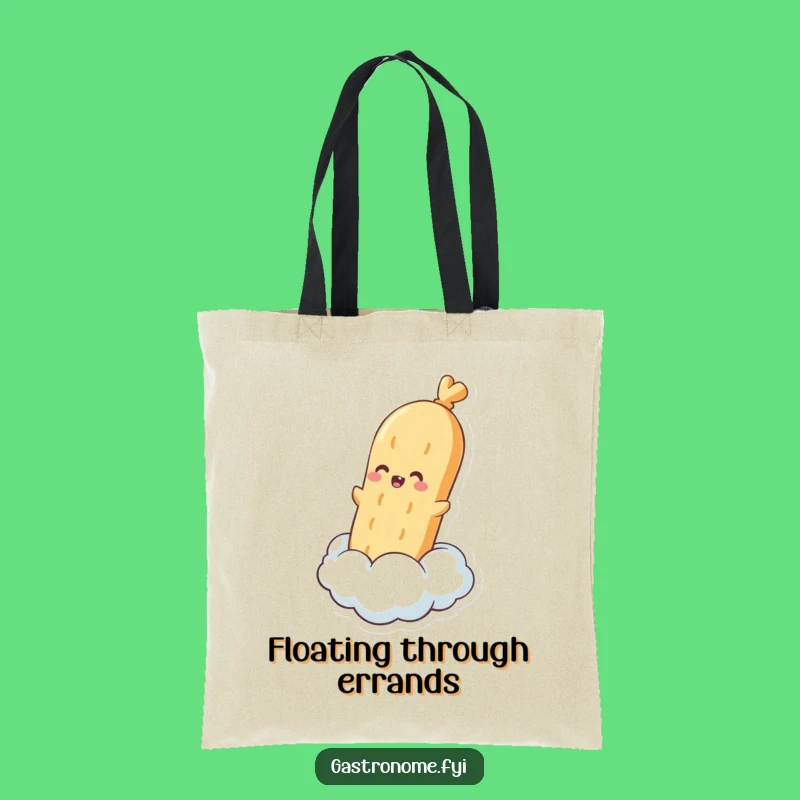 Funny Baguette Cloud Tote Bag: Carry Your Bread Joy, Perfect Funny Gift Bag