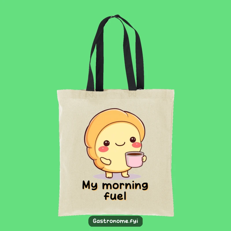 Funny Croissant Coffee Tote Bag - Carry Your Morning Style Gift