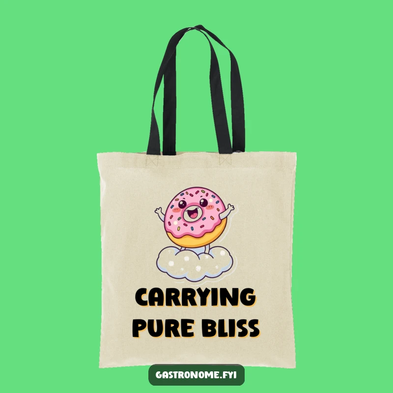 Funny Donut Cloud Bouncer Tote Bag: Carry Your Happiness - Fun Funny Gift