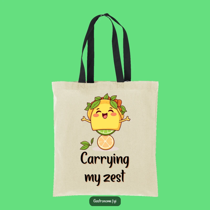 Funny Taco Lime Tote Bag: Carry Your Fiesta Essentials