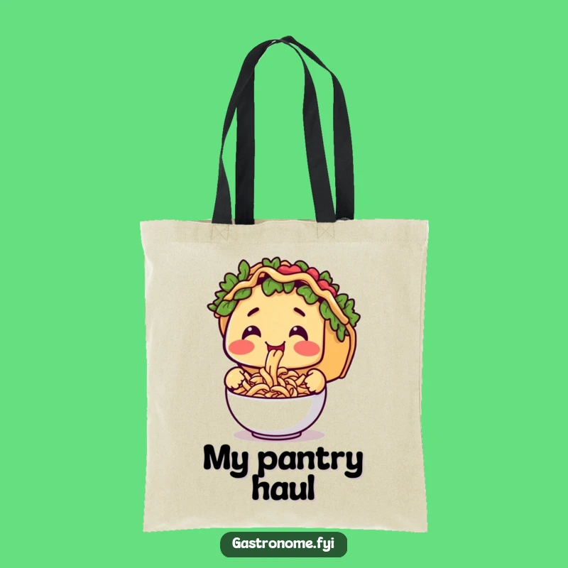 Funny Taco Pasta Tote Bag - Carry Your Culinary Humor